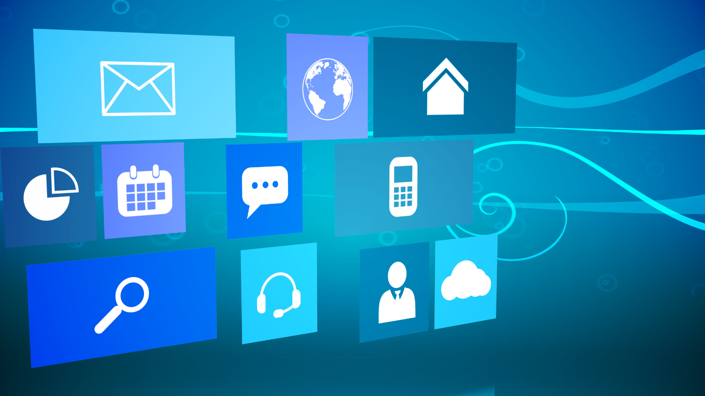 An image of logos which either works virtually or via artificial intelligence