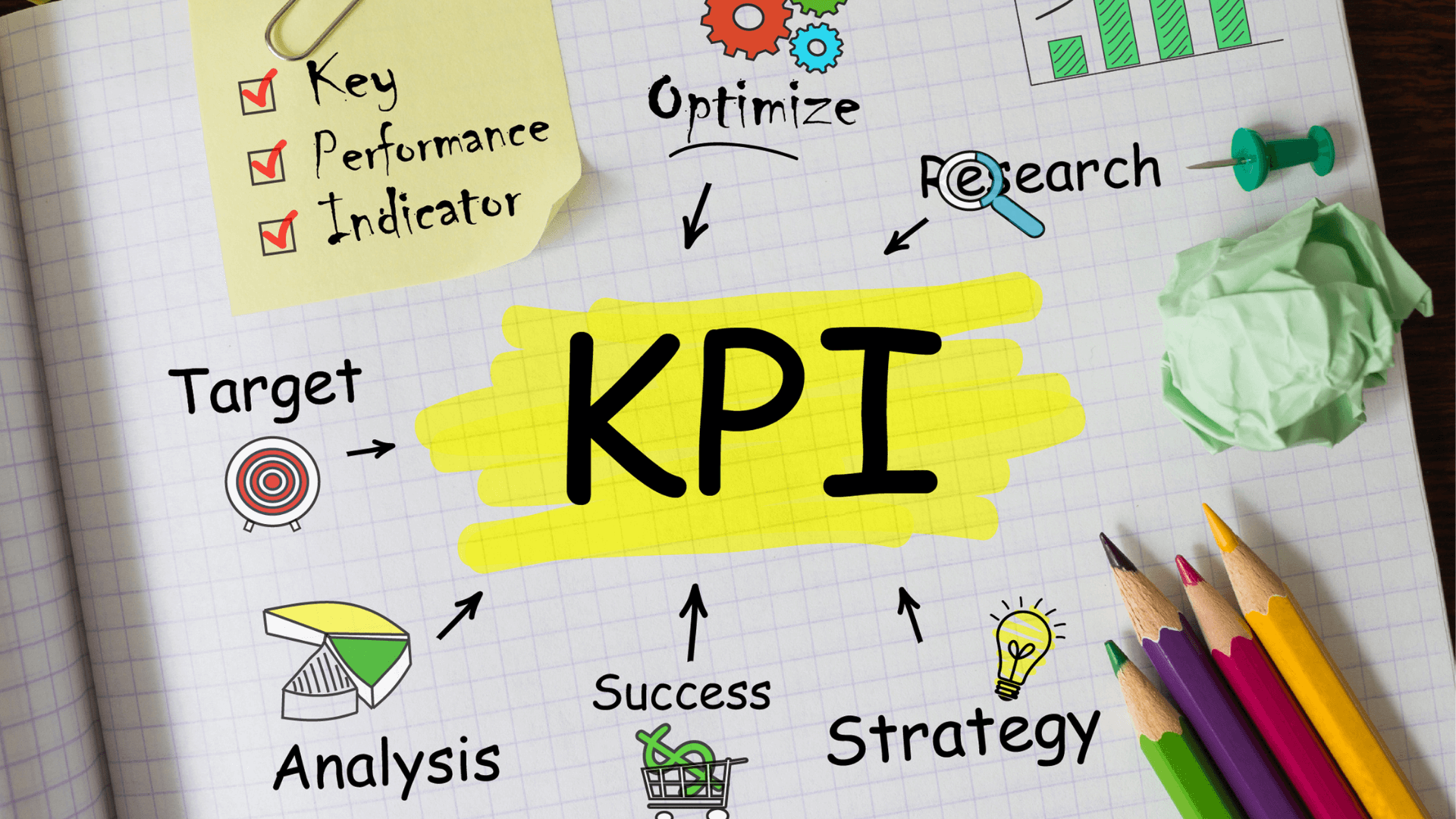 An image showing the different aspects if key performance indicators